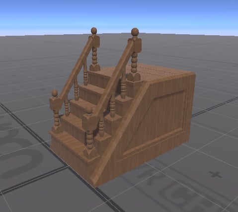 Antique Staircase — VRChat World Asset