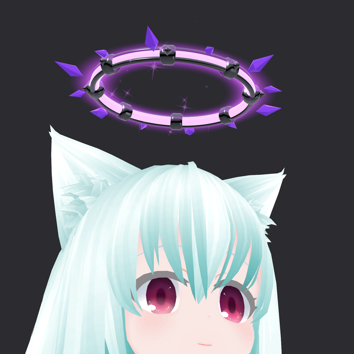 Sparkle Halo v0 - 3D Halo with Sparkle, 4 Colors (Seraph / Abyss / Frost / Void) [VRChat, Modular Avatar]