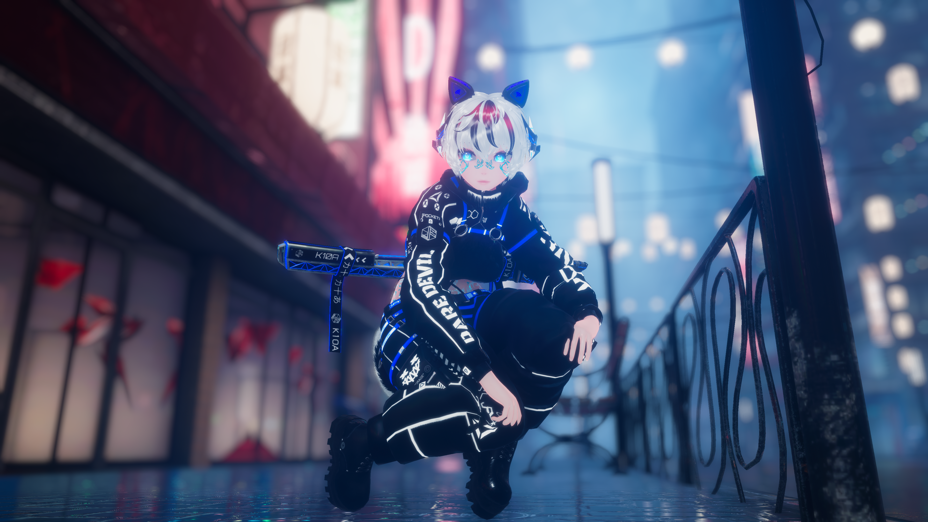 Synn the ghost (Female/Femboy) (PC/Quest) ARKIT Facetracking