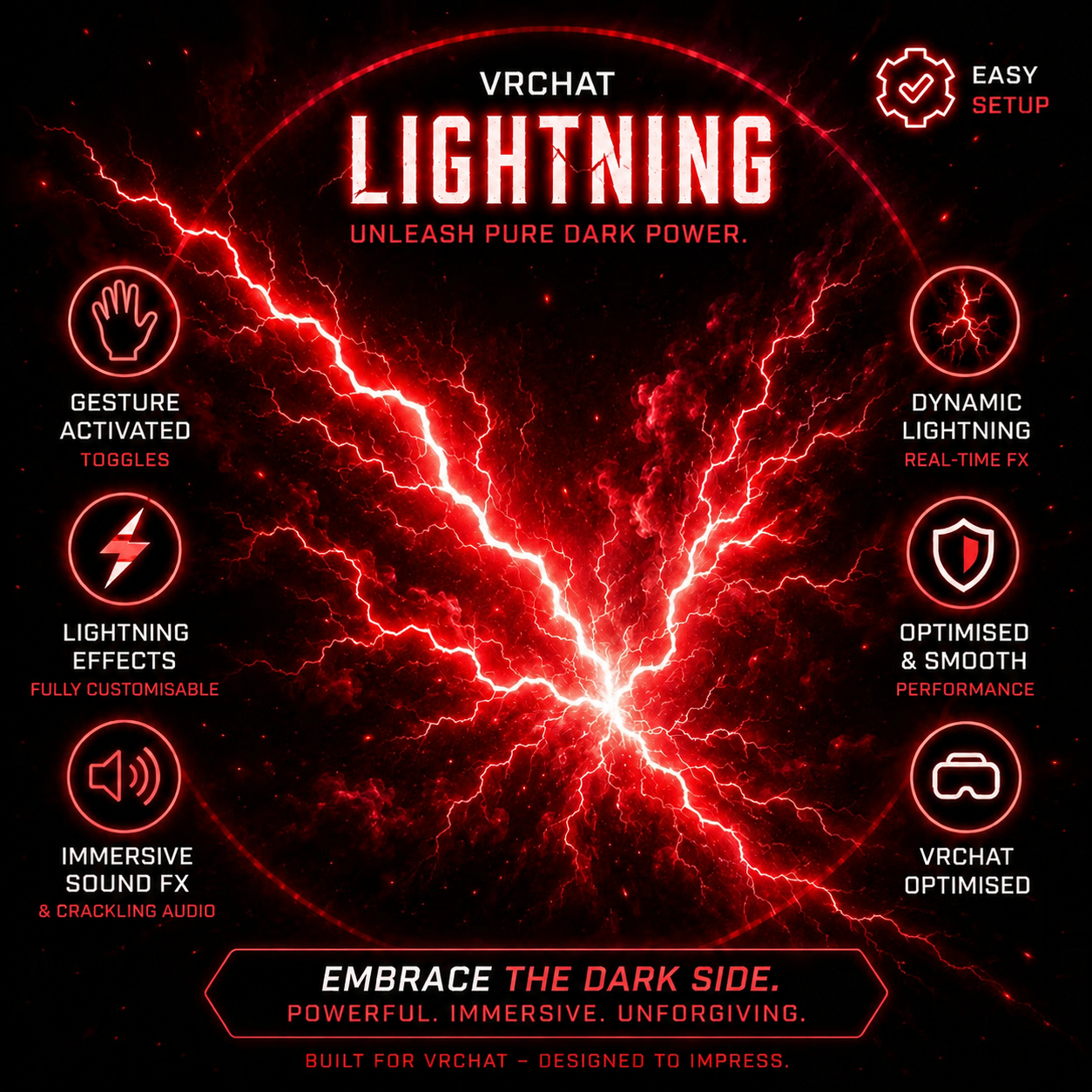 VRChat Lightning! [Gesture Support + Dynamic SFX]