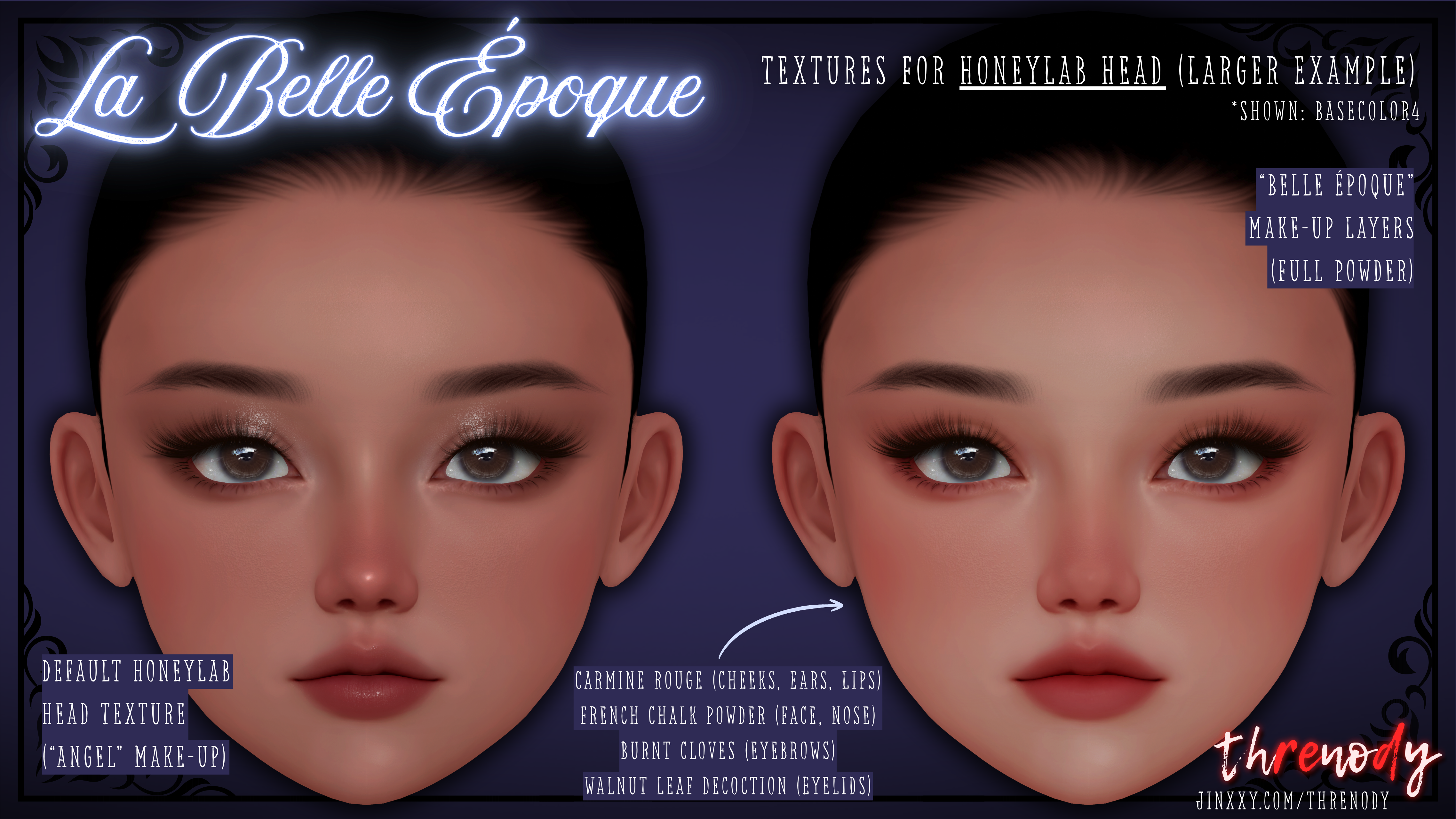 “La Belle Époque” ー Victorian Make-Up Textures 「SUNNY Head, HONEYLAB Head」