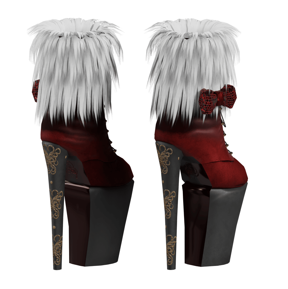 Fluffy Christmas Heels