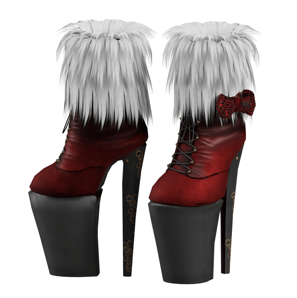 Fluffy Christmas Heels
