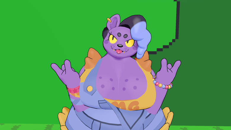 Catty (Blender Model + VRChat Avatar PC & Quest Optimized)