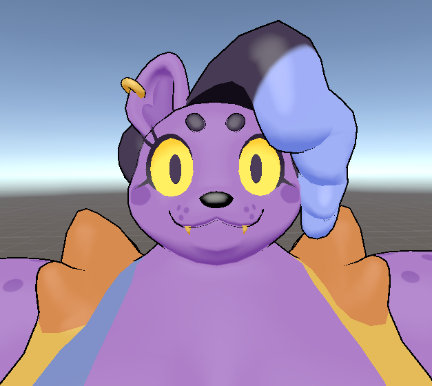 Catty (Blender Model + VRChat Avatar PC & Quest Optimized)