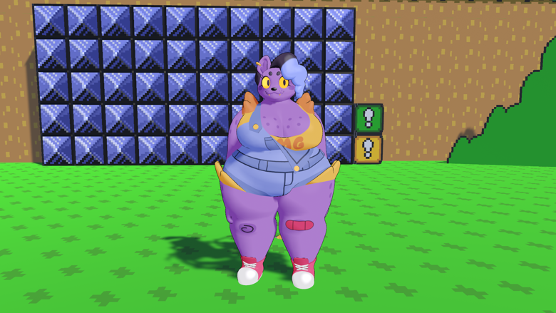 Catty (Blender Model + VRChat Avatar PC & Quest Optimized)