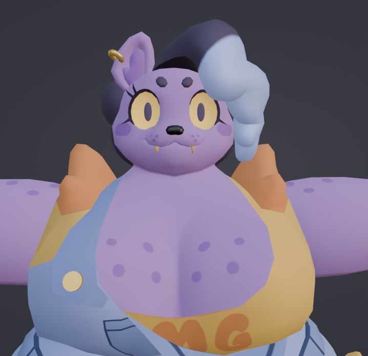 Catty (Blender Model + VRChat Avatar PC & Quest Optimized)