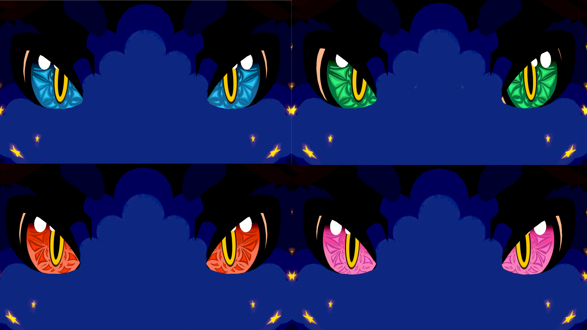 Novabeast Dragon Eyes Texture Pack ||UNITY PACKAGE INCLUDED|| 7 COLORS!