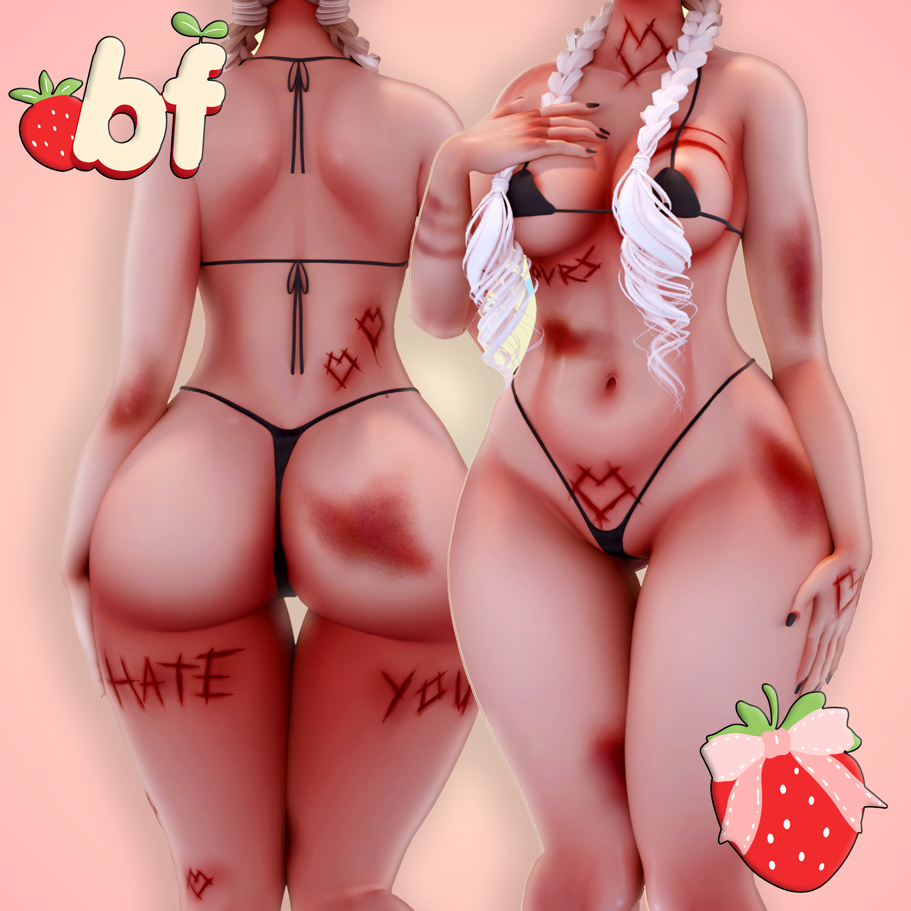 FREE - LoveMeTender pt 3 (Egirl Tattoos) (Bruises and Cuts)