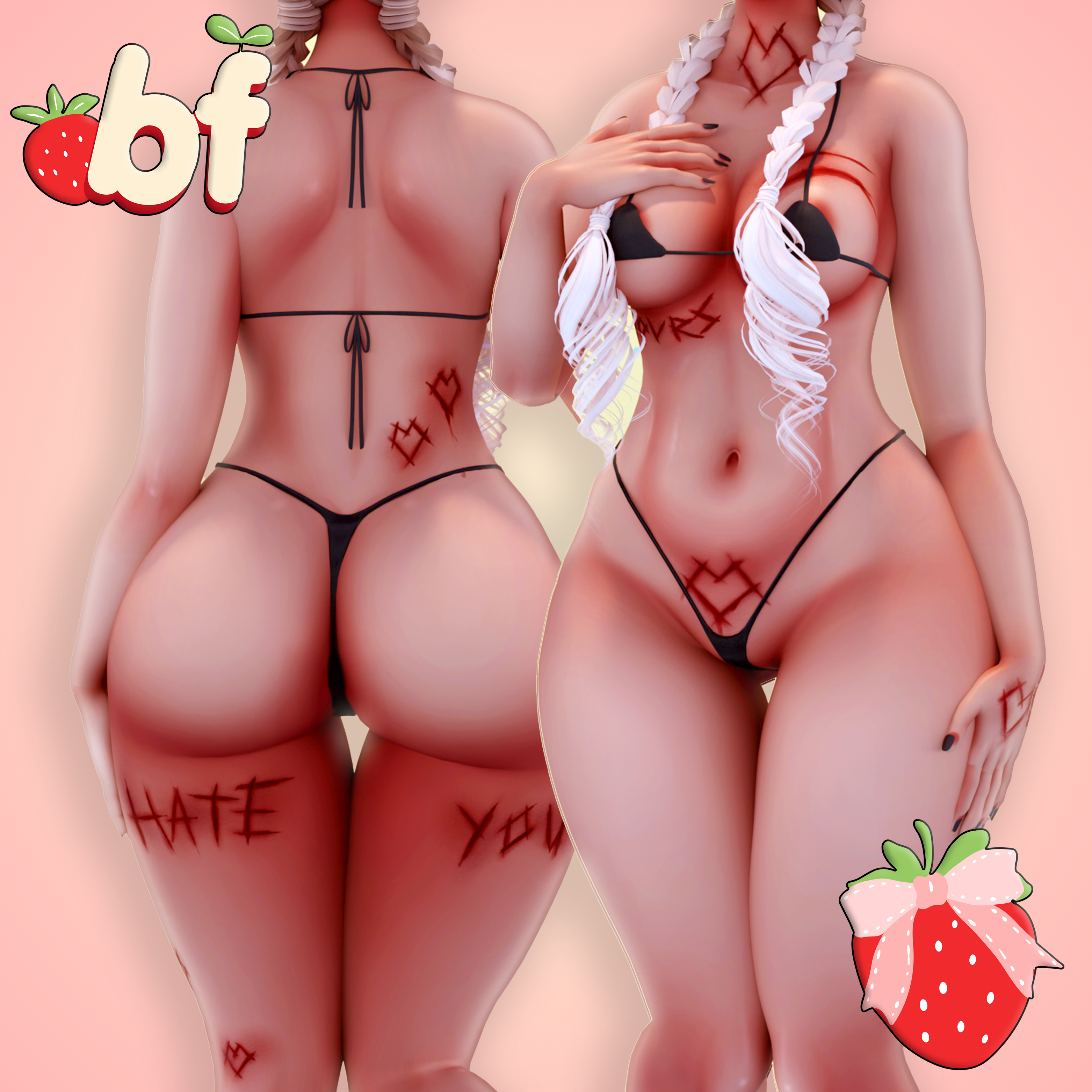 FREE - LoveMeTender pt 3 (Egirl Tattoos) (Bruises and Cuts)