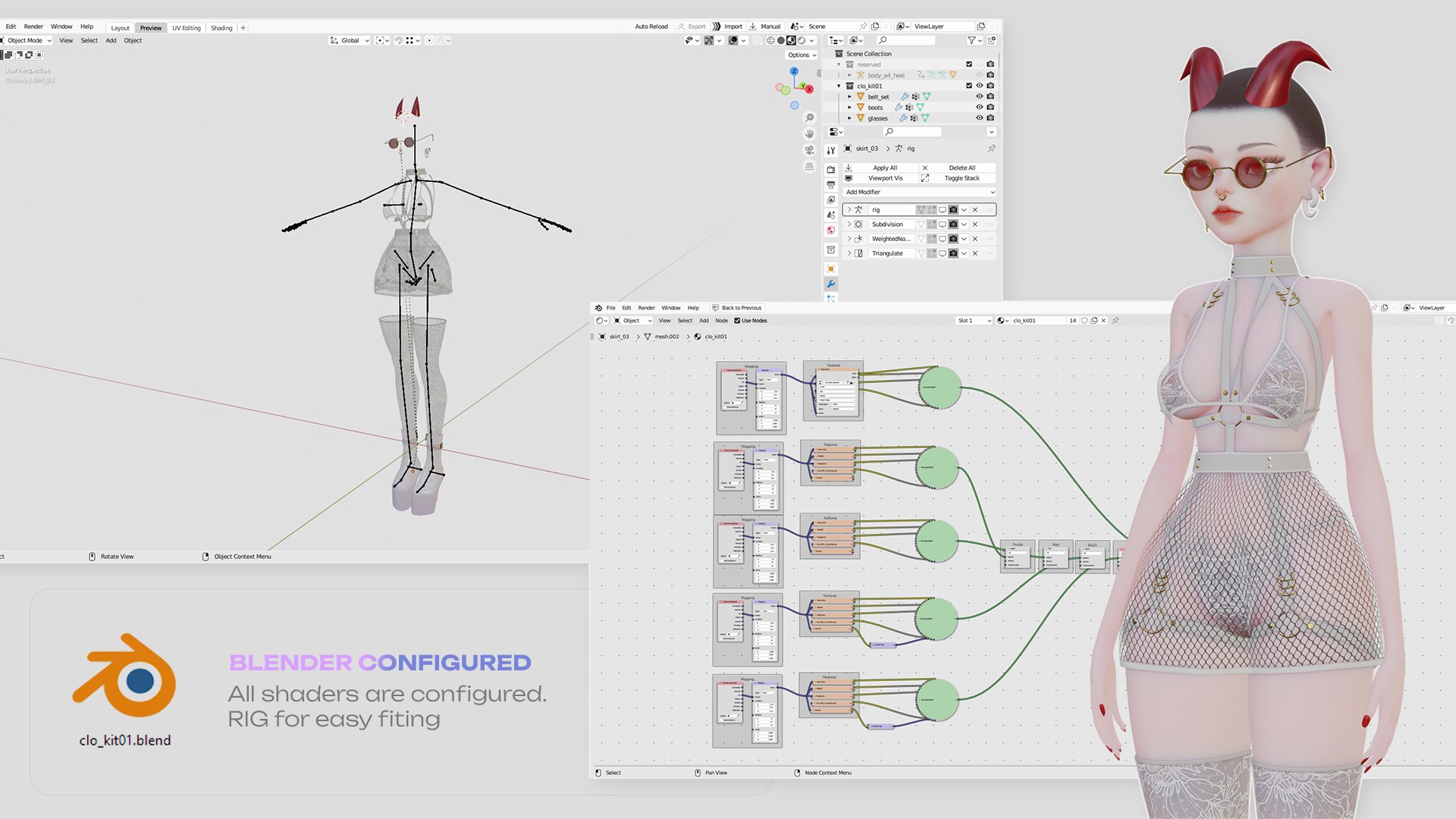 Female BodySuit KIT 01