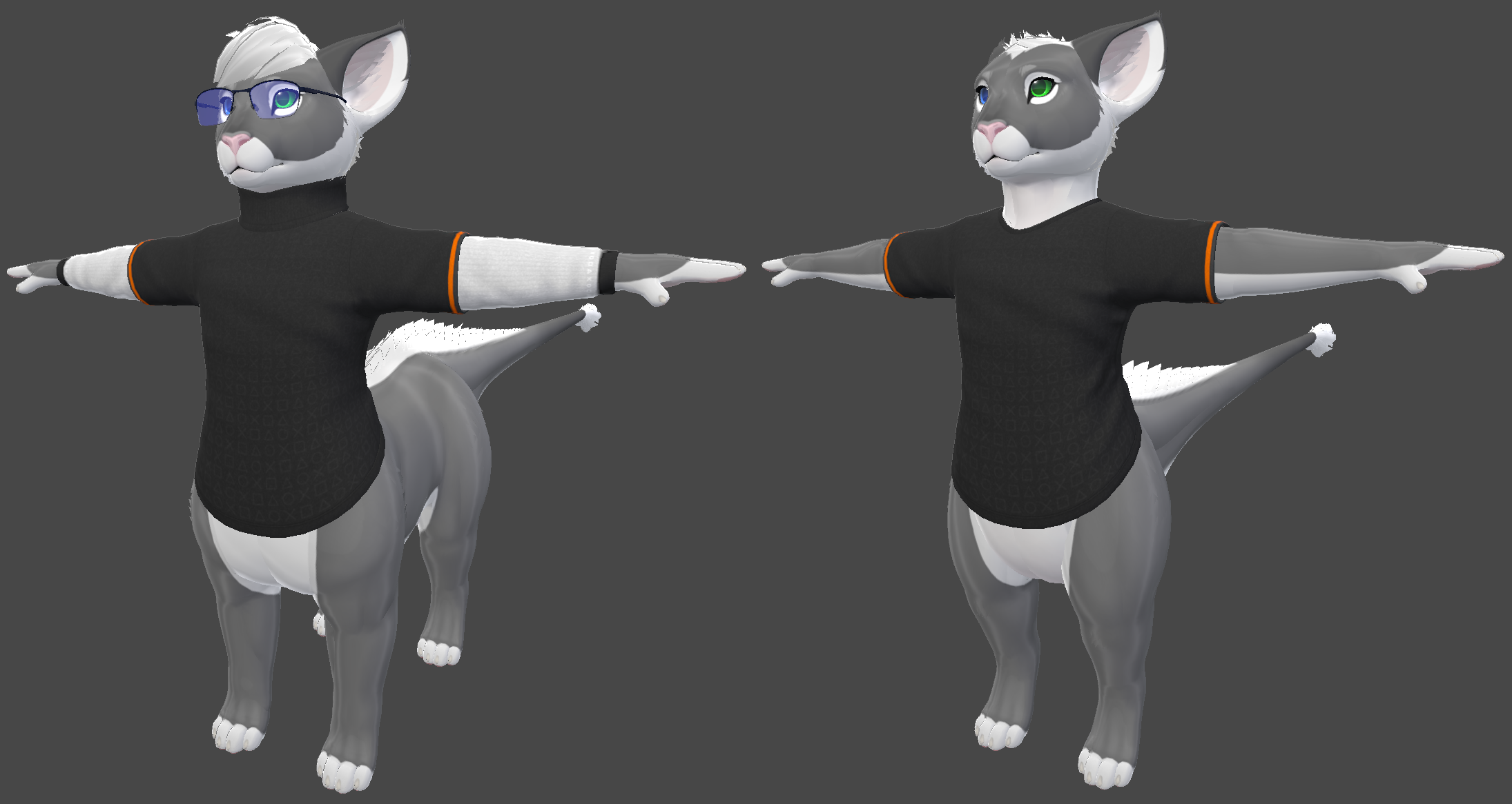 Soren VRChat Avatar (Bipedal & Taur) PC + Quest