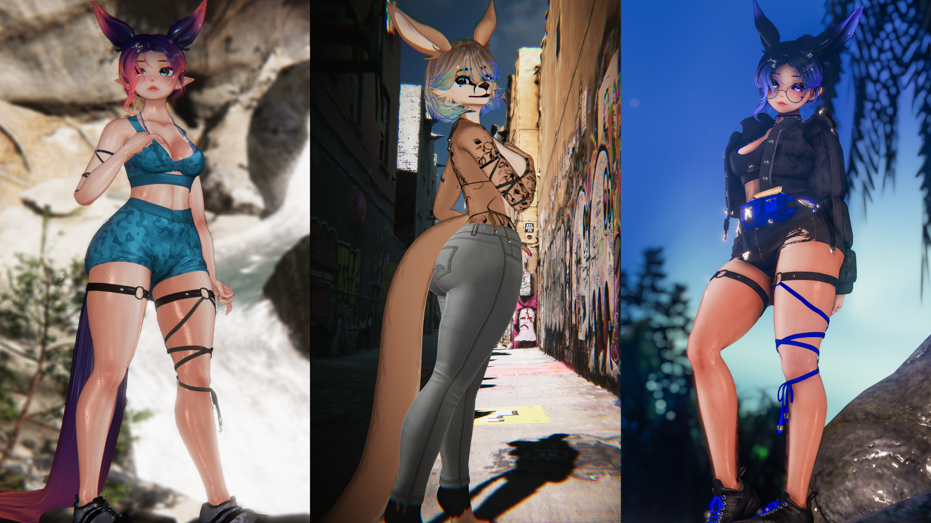 Kanga by Rue (Female / Femboy / Furry, PC, OPTI, QUEST, Gogo, VRCFT / Face Tracking, SPS, LOLIPOP)