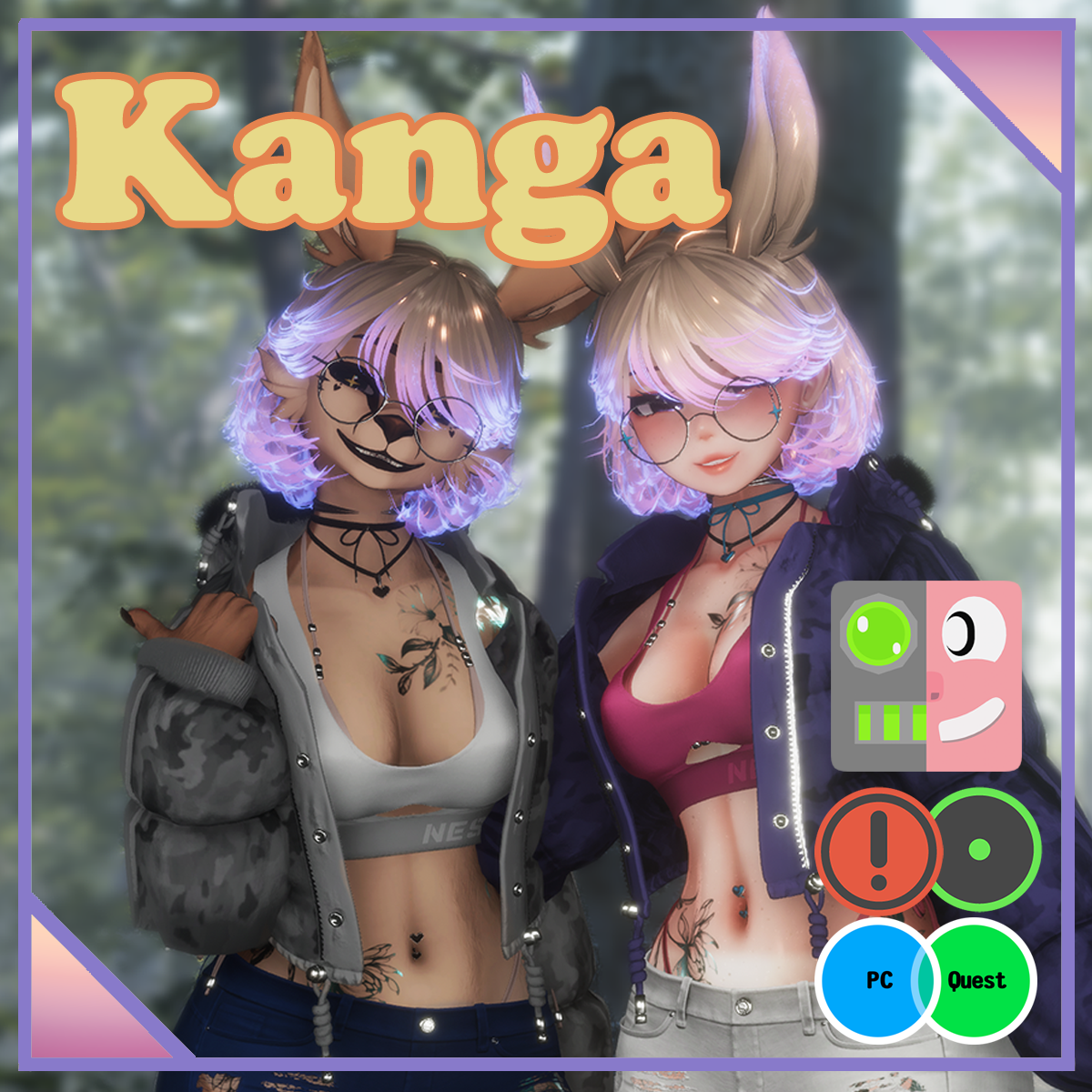 Kanga by Rue (Female / Femboy / Furry, PC, OPTI, QUEST, Gogo, VRCFT / Face Tracking, SPS, LOLIPOP)