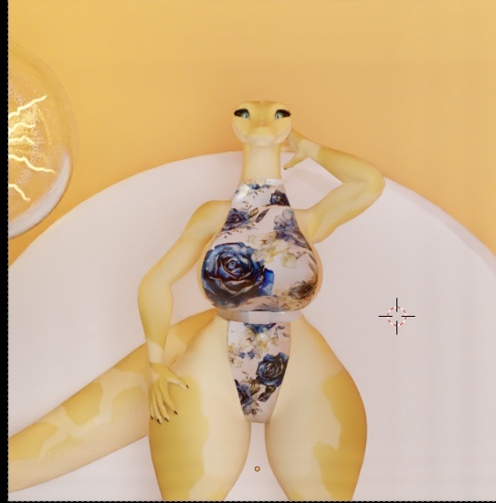 Lily Snake - Rose Tight Suit Texture