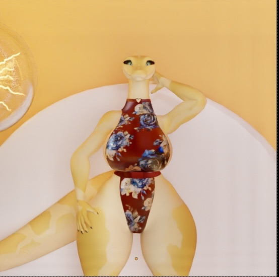 Lily Snake - Rose Tight Suit Texture