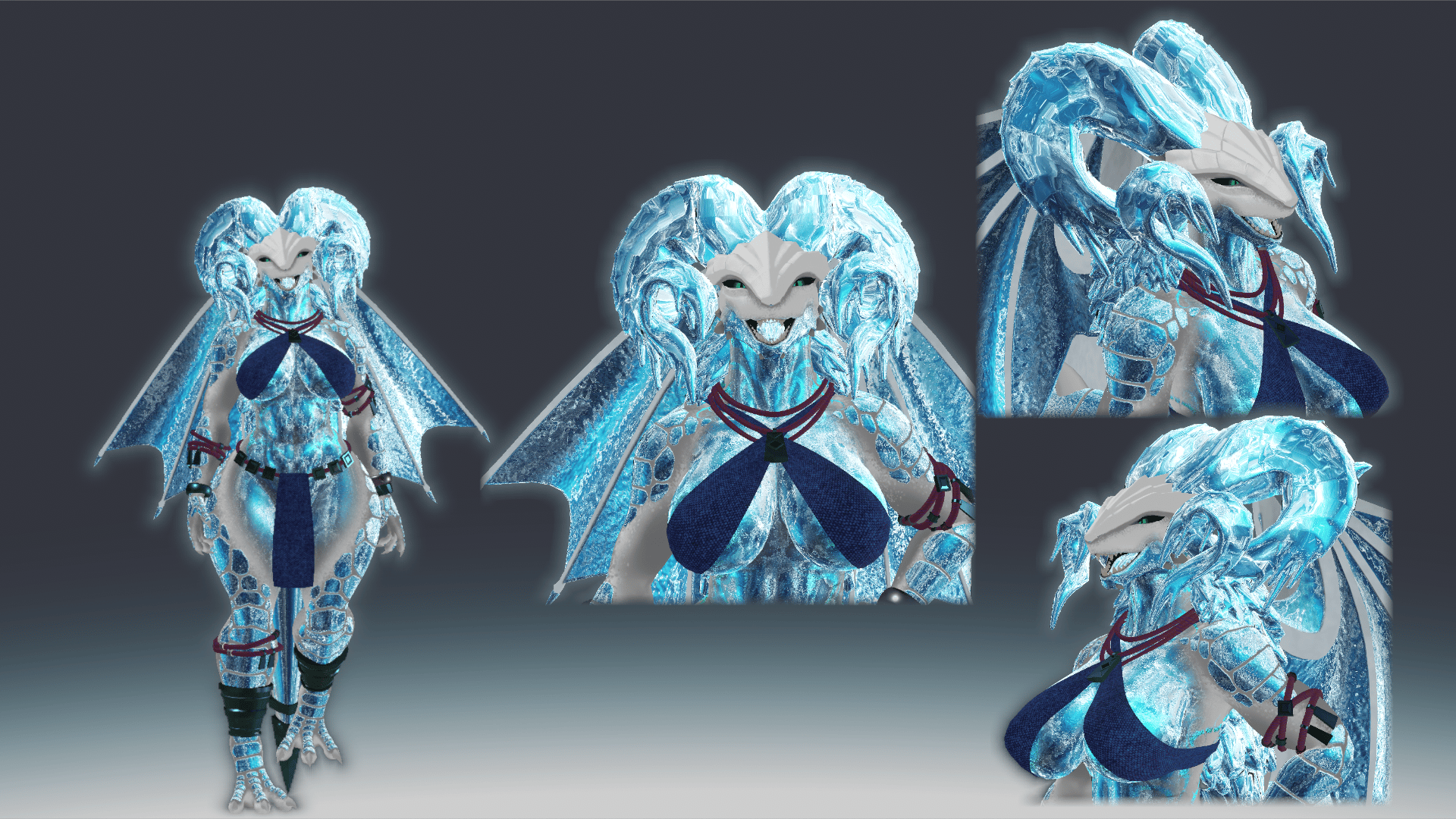 Ice Dragon Saurus Texture