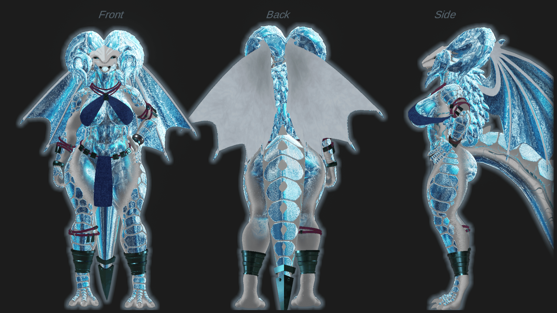 Ice Dragon Saurus Texture