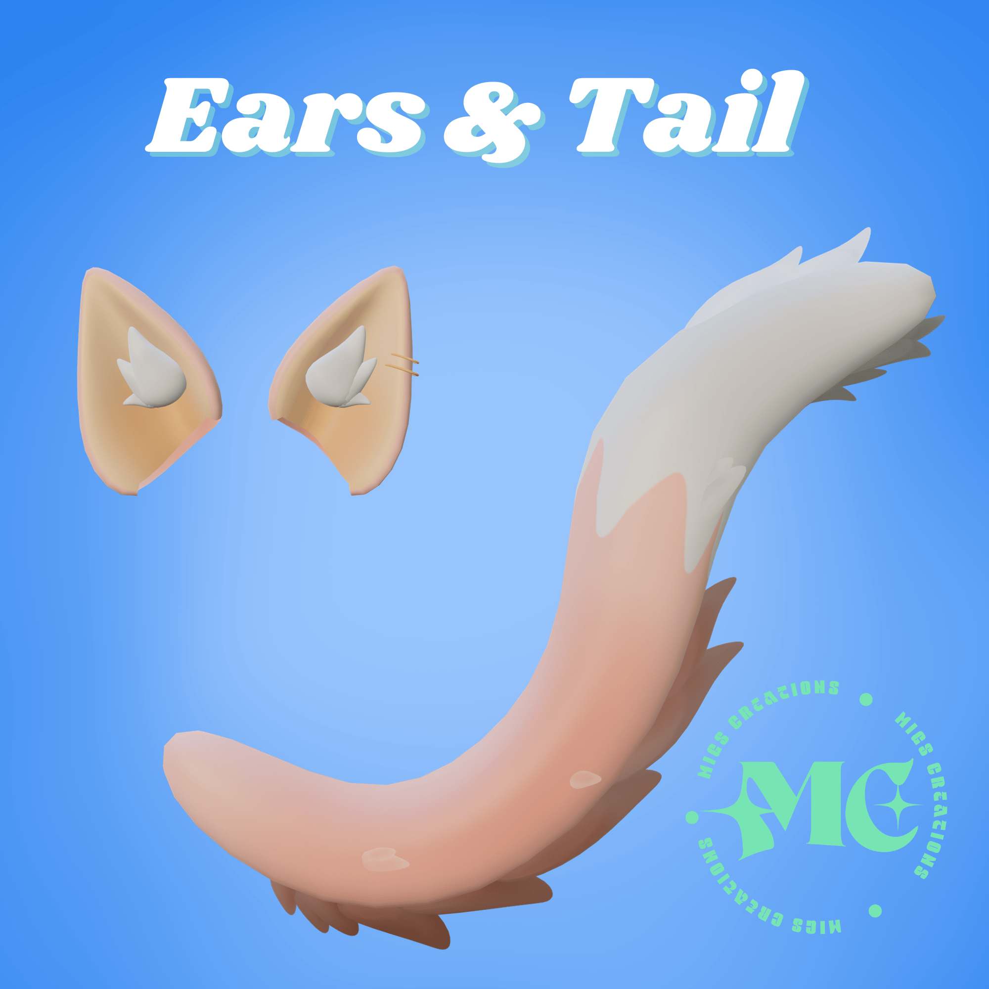 Set Cat Ears & Tail VRChat asset