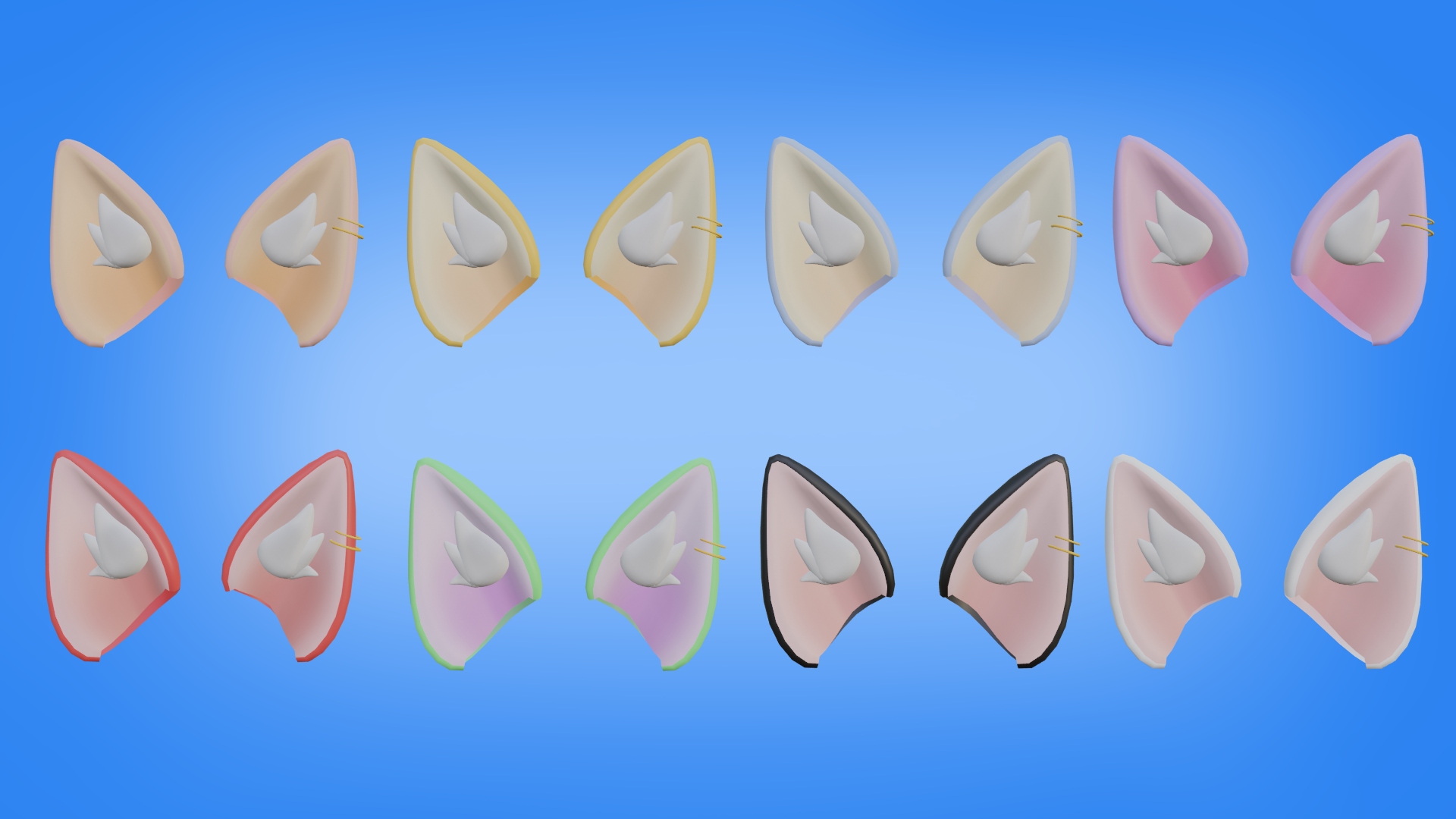 Set Cat Ears & Tail VRChat asset