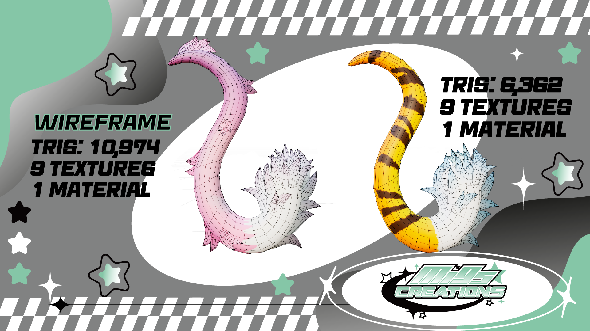 Fluffy Wild Tails | VRChat Asset