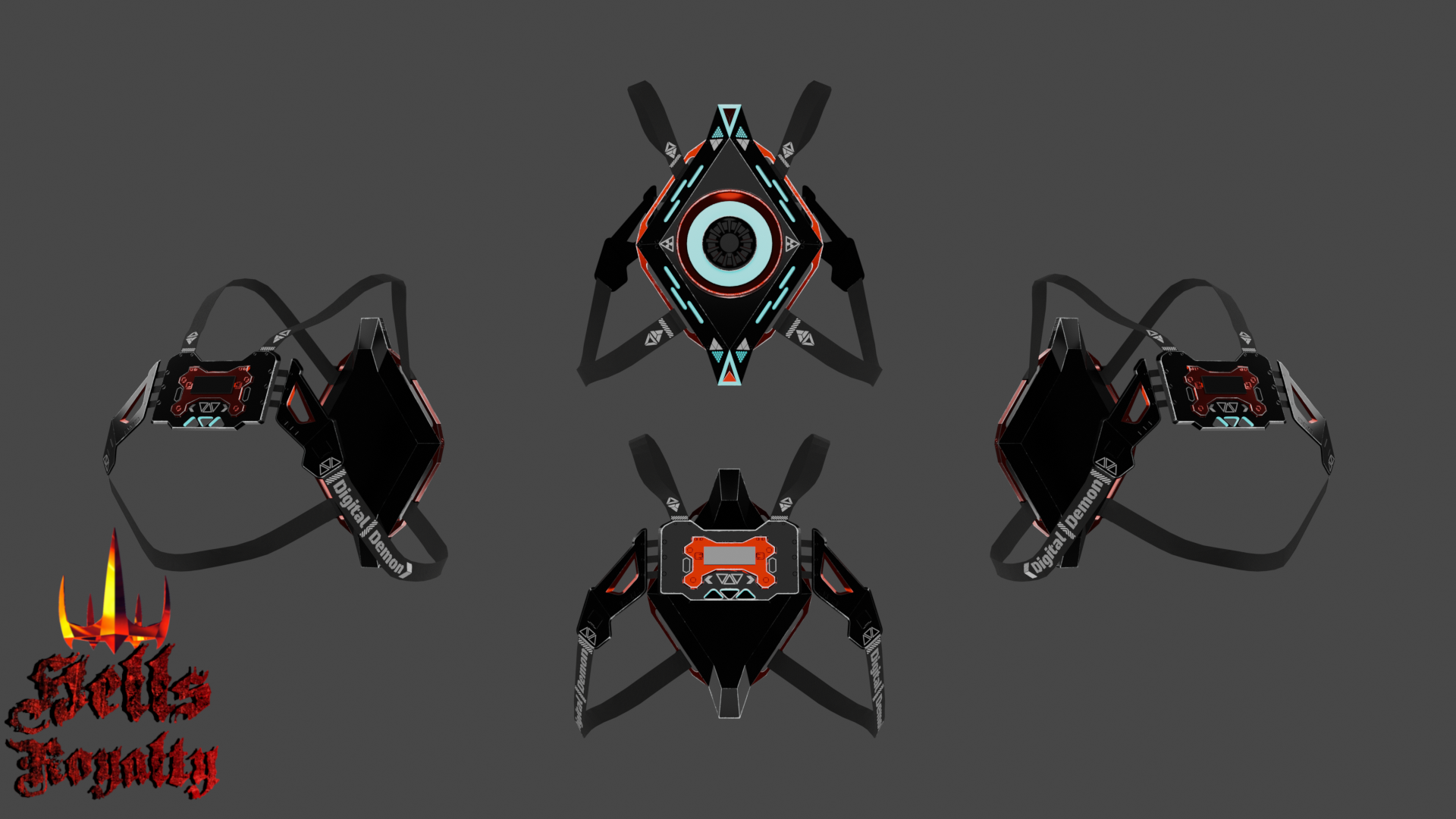 Digital Demon Chest Harness