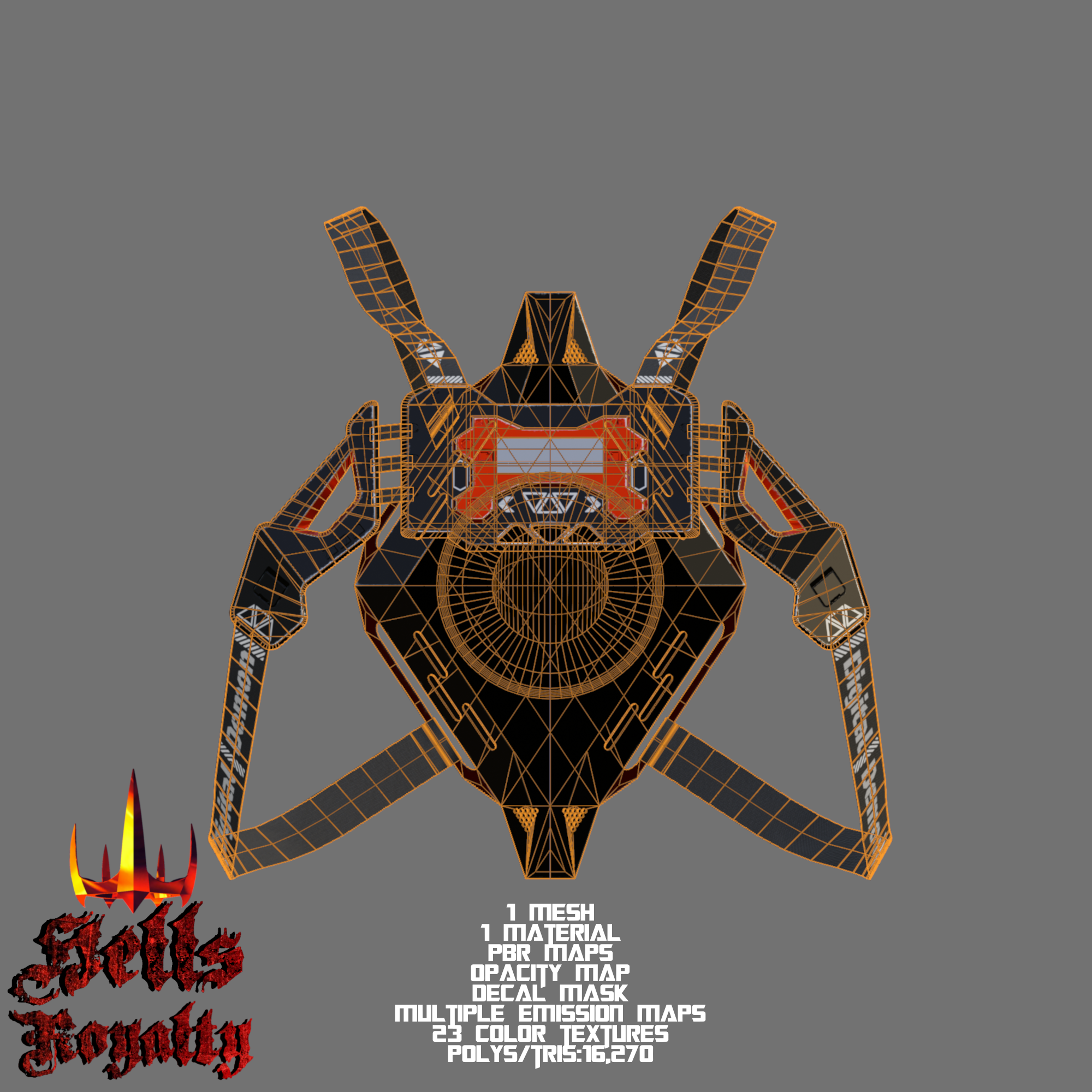 Digital Demon Chest Harness