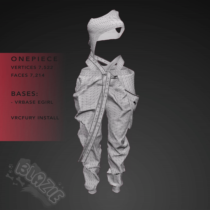 OnePiece Swimwear / Pants (VRChat Outfit VRBASE EGIRL)