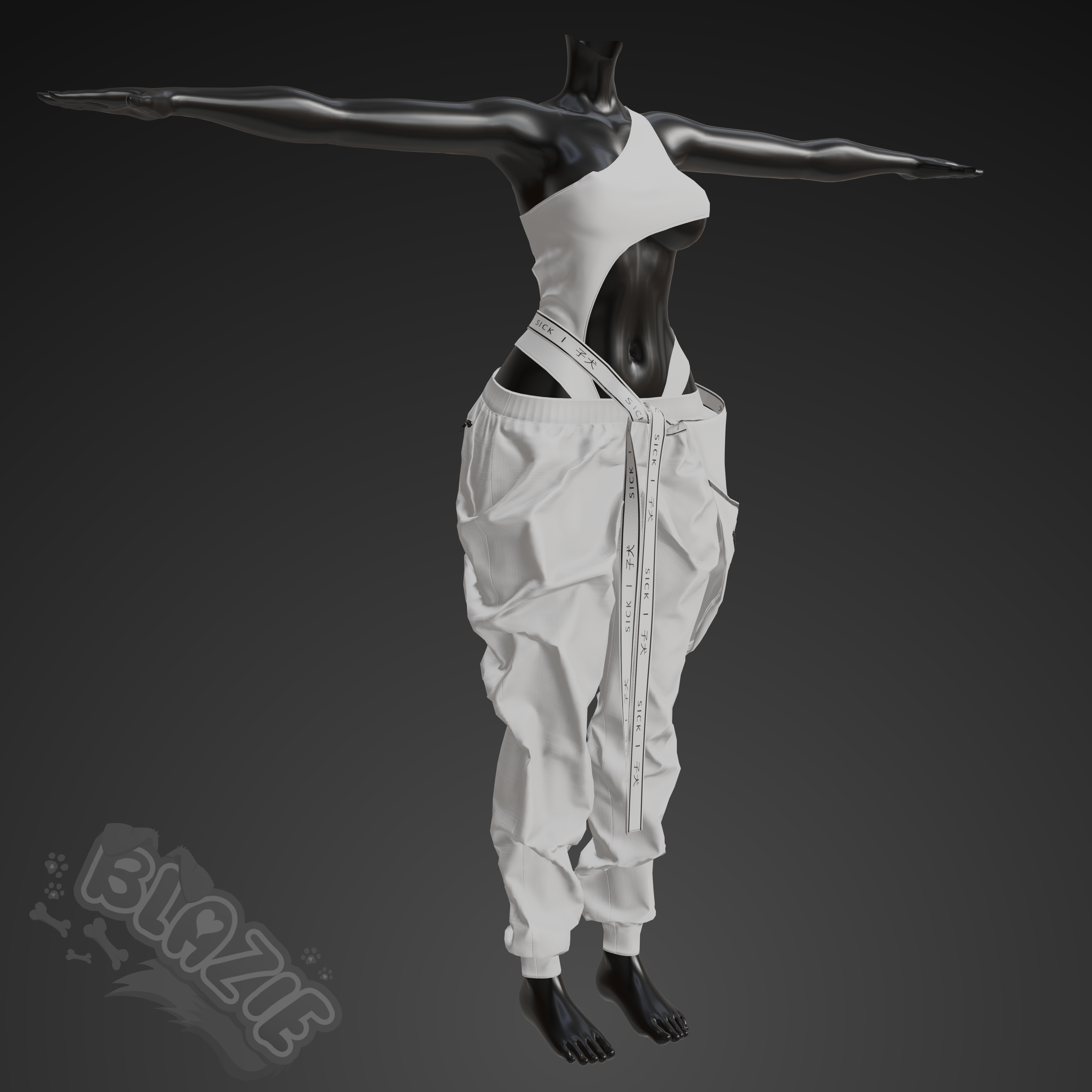 OnePiece Swimwear / Pants (VRChat Outfit VRBASE EGIRL)