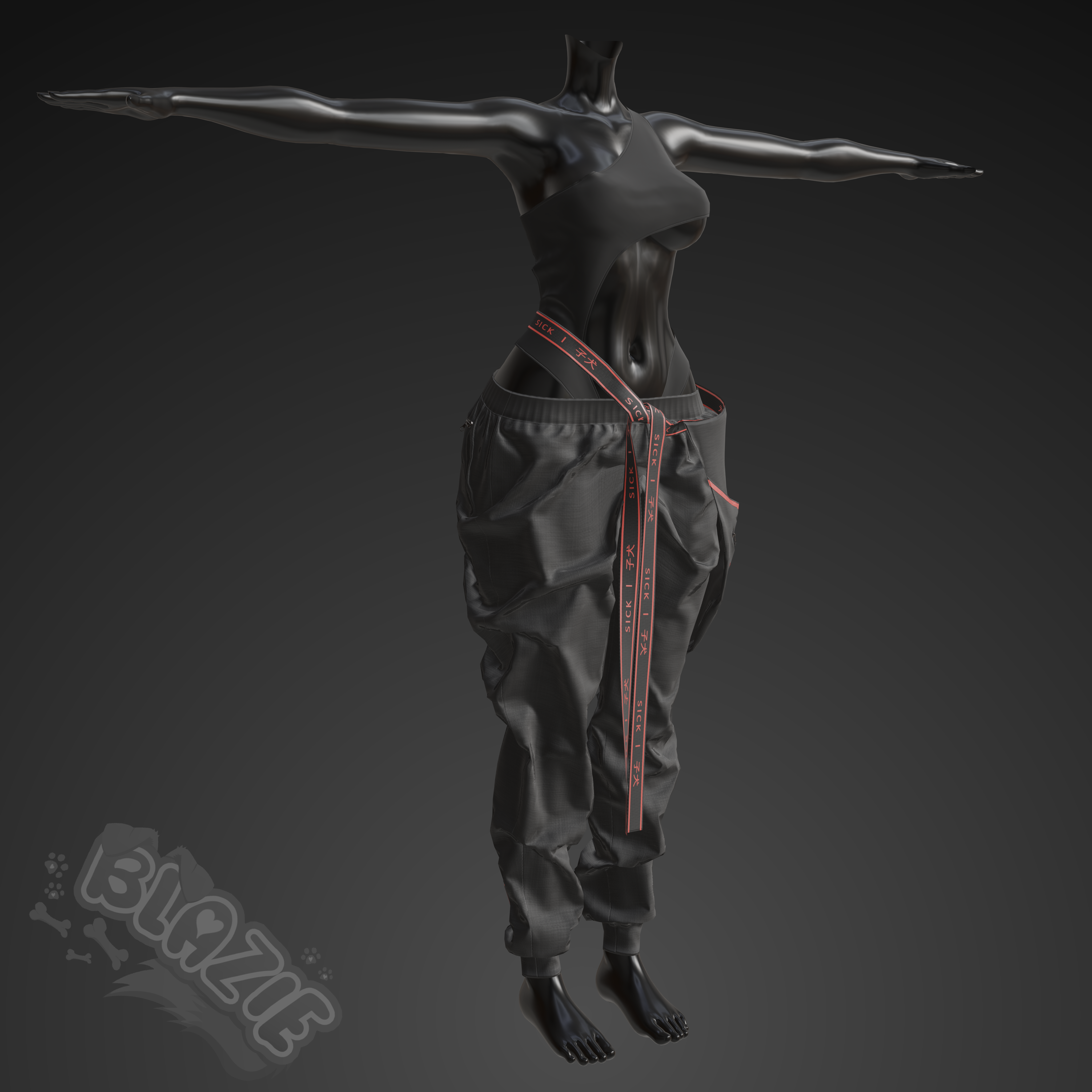 OnePiece Swimwear / Pants (VRChat Outfit VRBASE EGIRL)