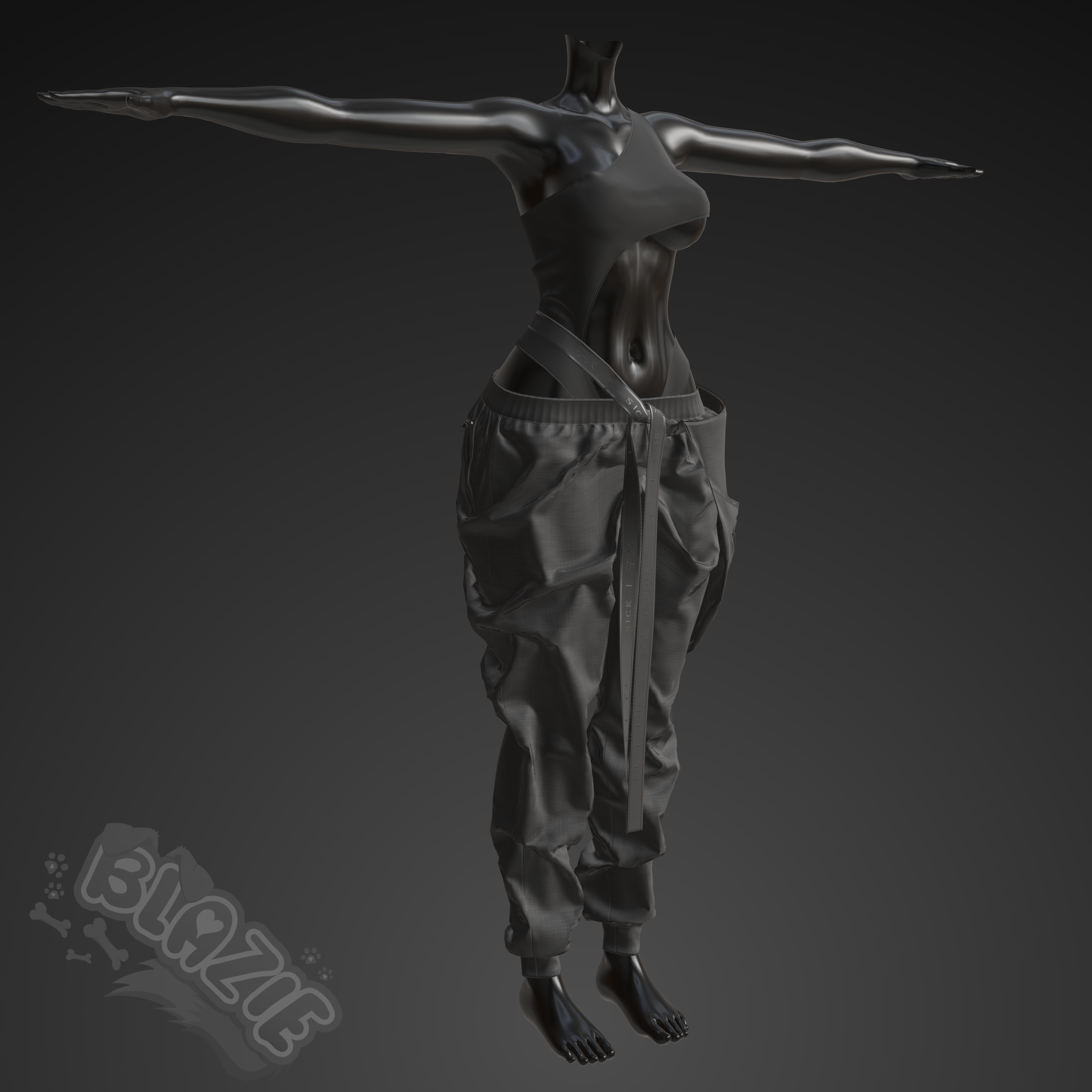 OnePiece Swimwear / Pants (VRChat Outfit VRBASE EGIRL)