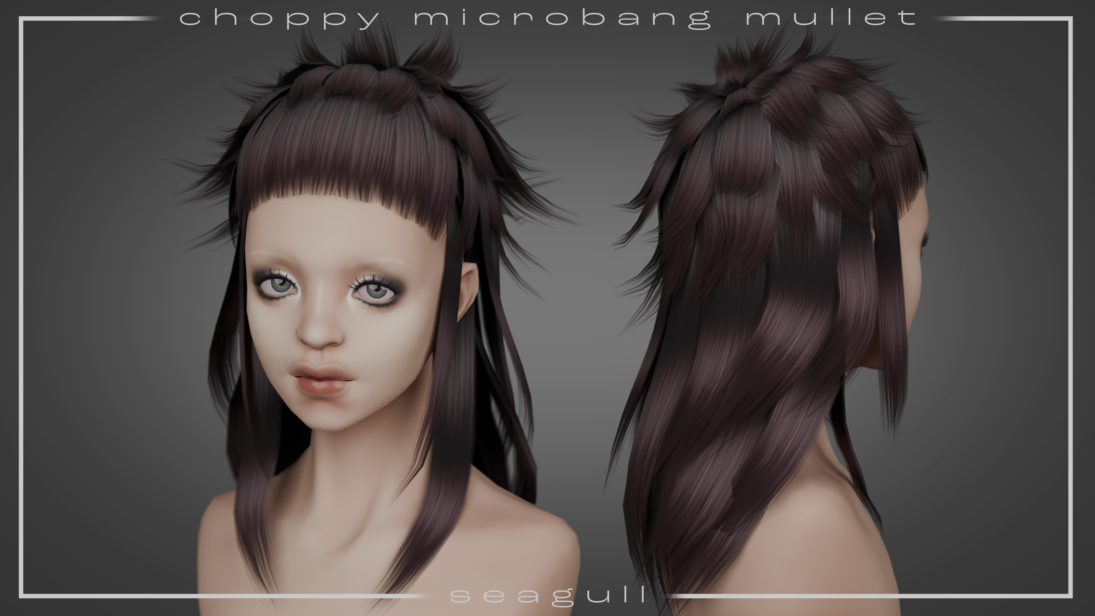 Choppy Microbang Mullet
