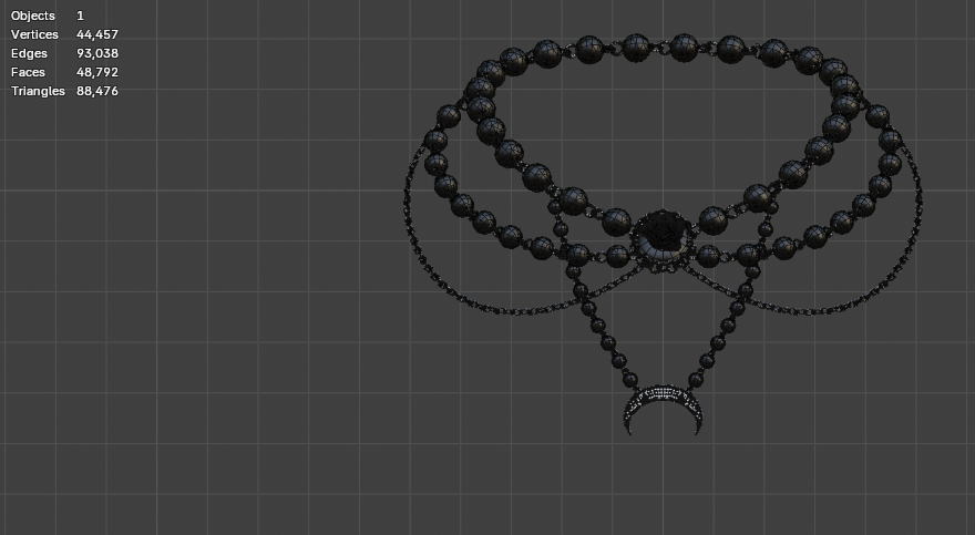 Lunar Rose Necklace Set