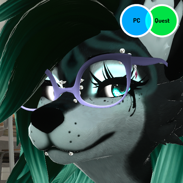 Cateye Glasses - VRChat Avatar Accessory