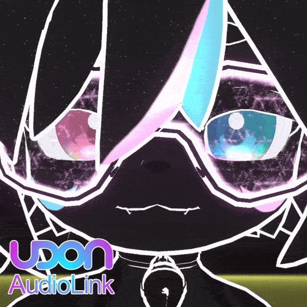 [AUDIOLINK] Tech Ski-Visor - VRChat Avatar Accessory