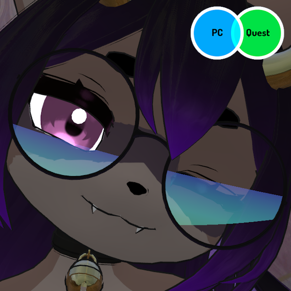 Round Glasses - VRChat Avatar Accessory