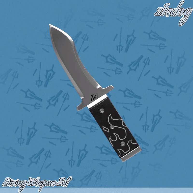Diving Weapons Set - Trident & Knife