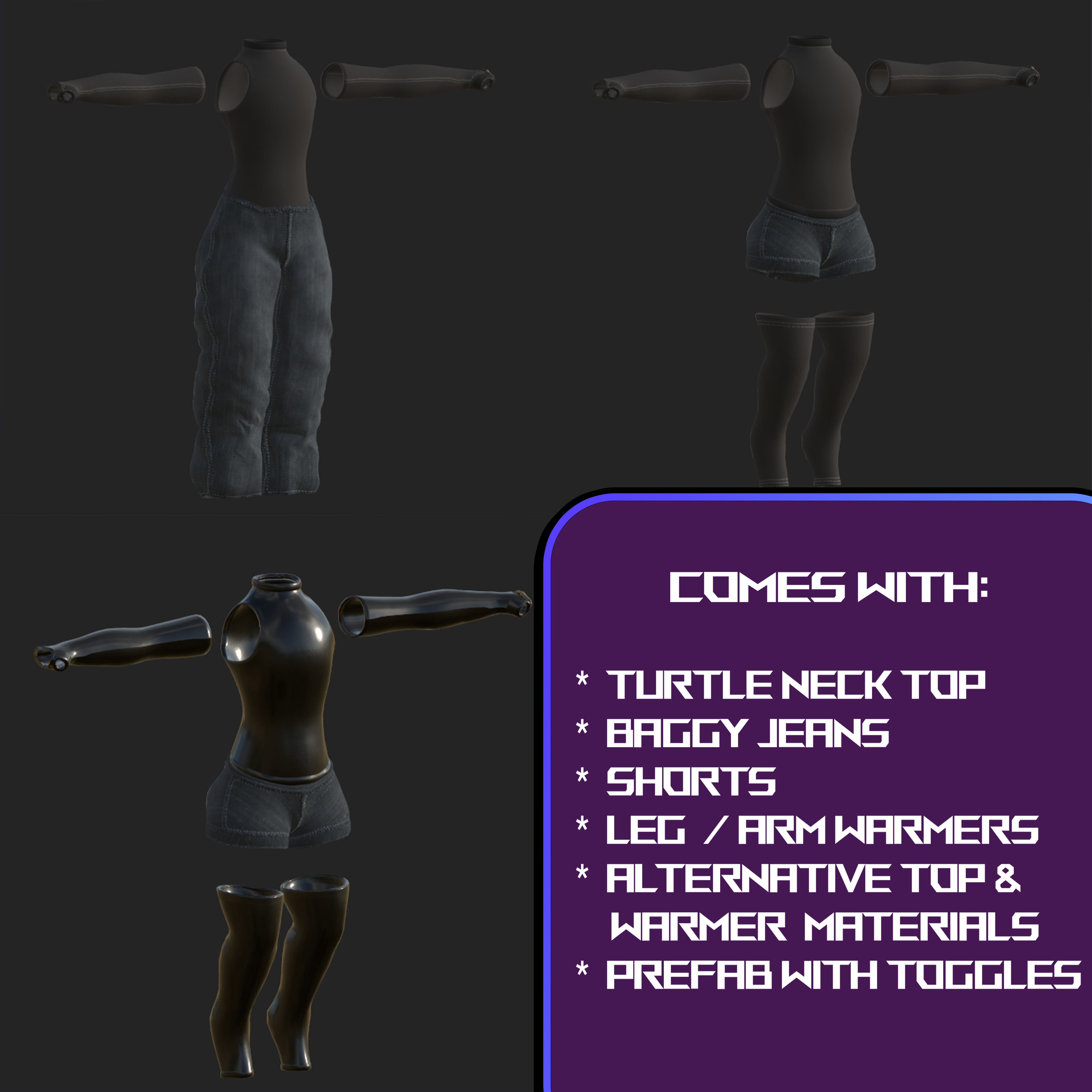 Nardoragon & Novabeast Turtleneck Warmer Outfit
