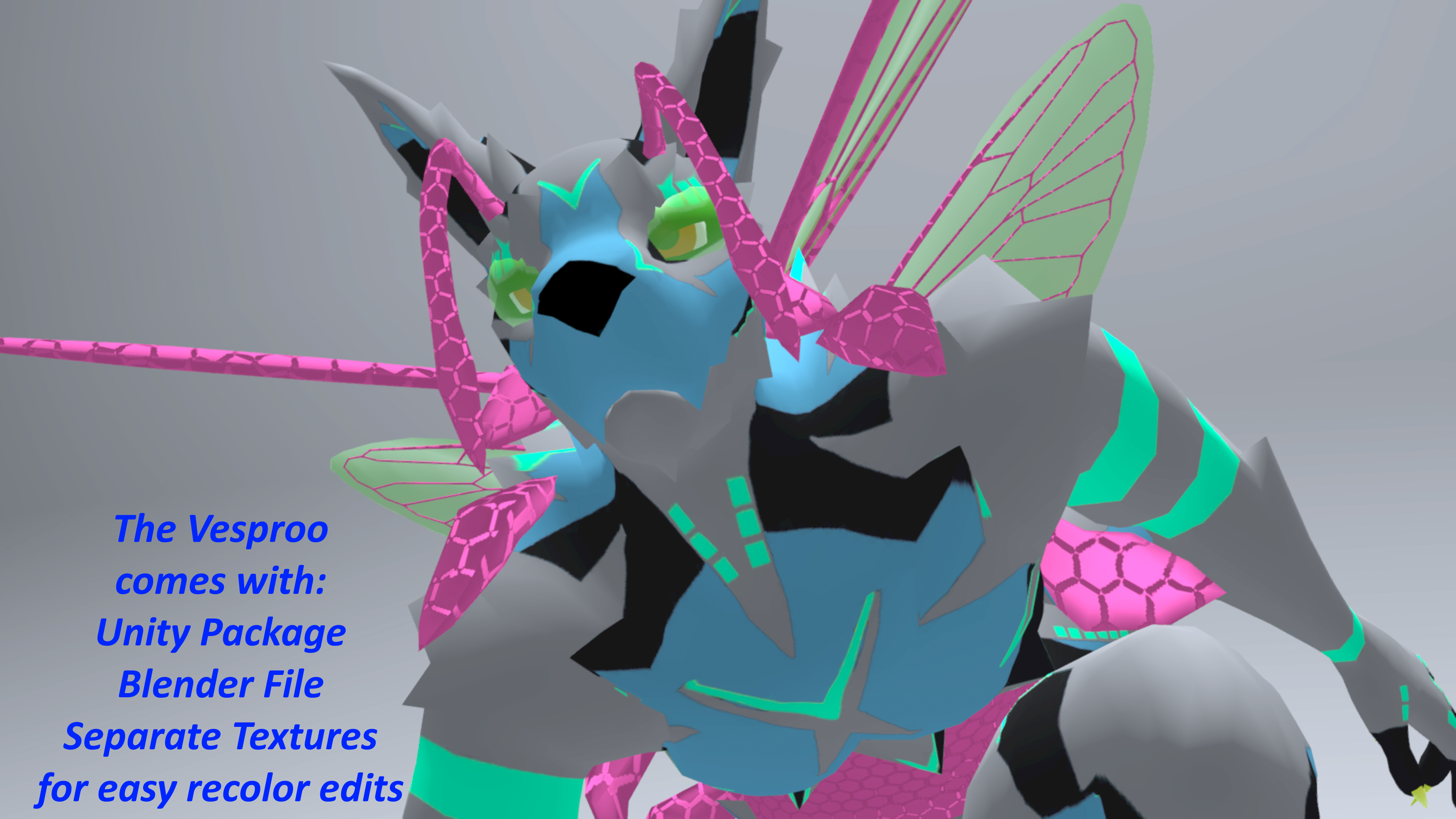 The Vesproo (Hybrid Species) VRC Avatar