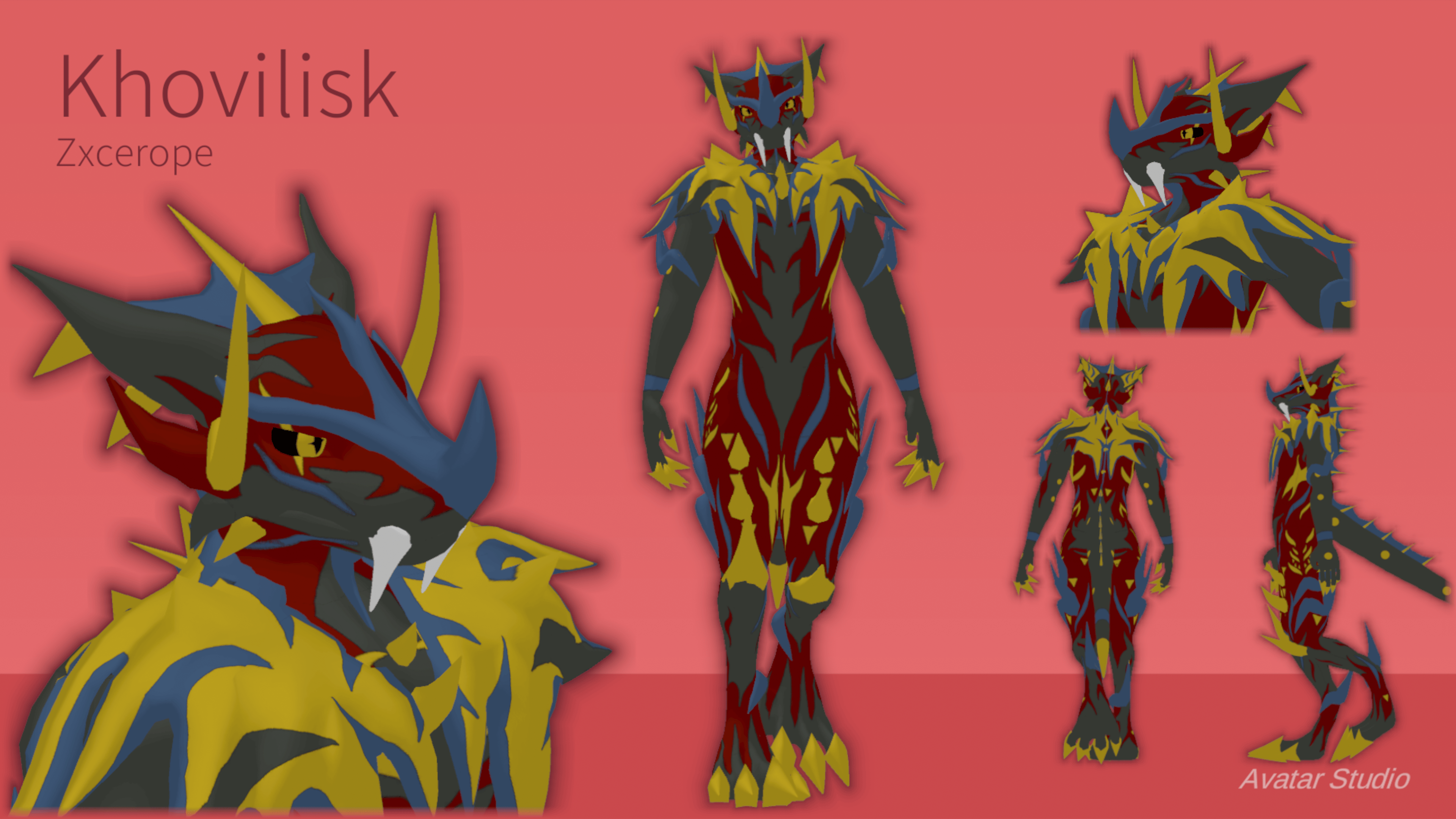 The Khovilisk (Hybrid Species) VRC Avatar