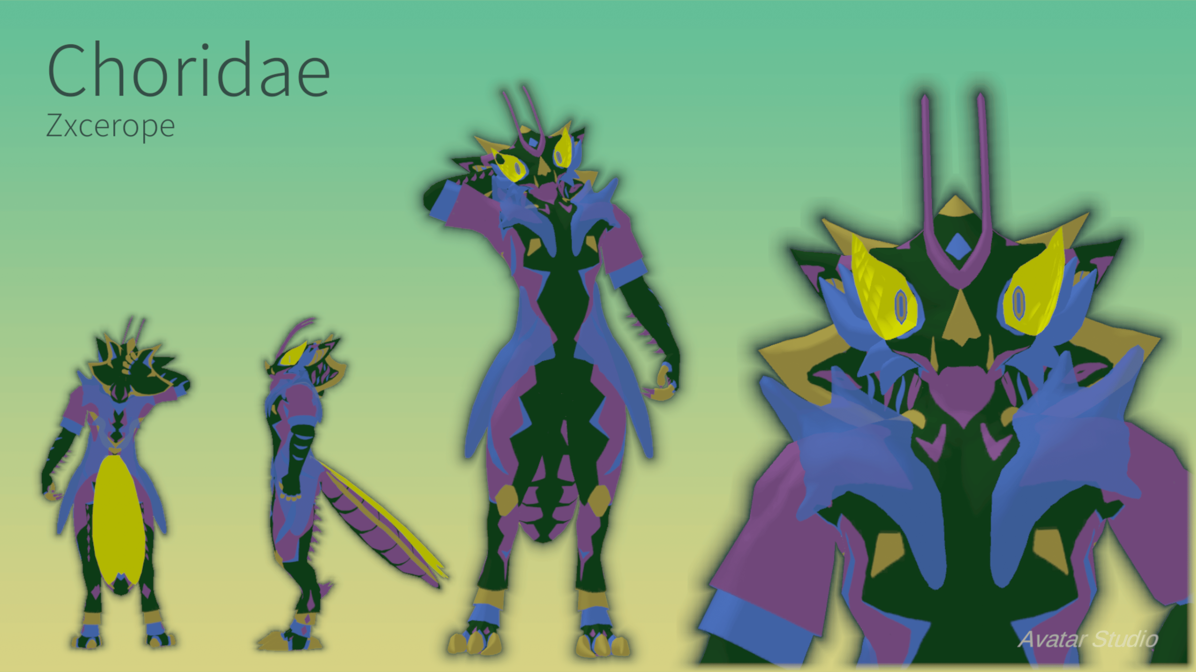 The Choridae (Hybrid Species) VRC Avatar