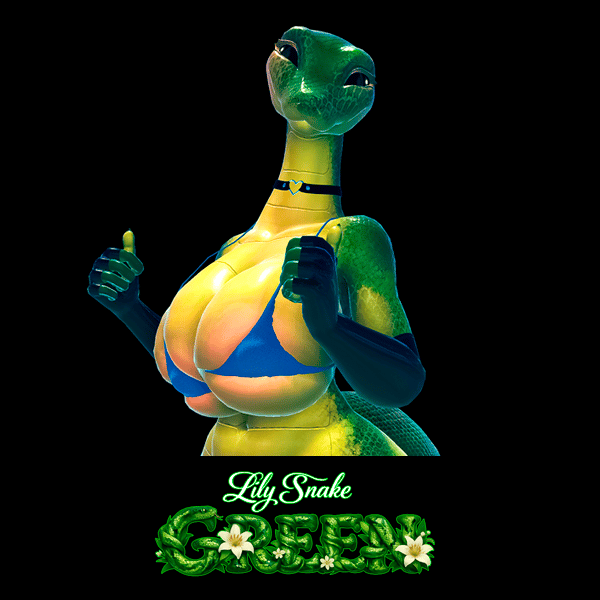 Lily the Snake Green - Texture & Material