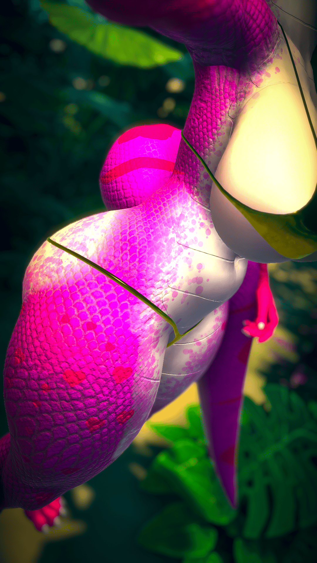 Lily the Snake Valentine's Day - Texture & Material