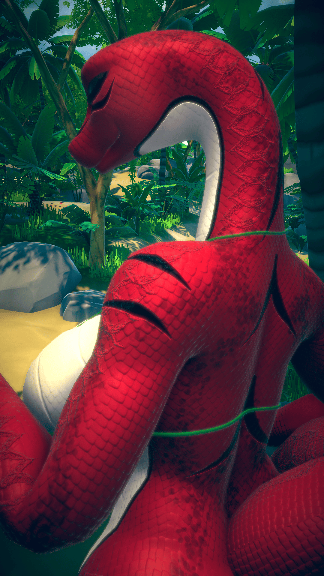 Lily the Snake Red - Texture & Material