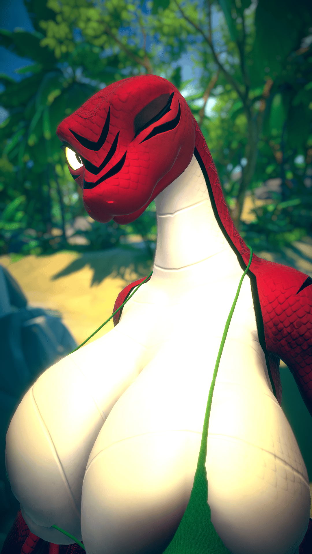 Lily the Snake Red - Texture & Material