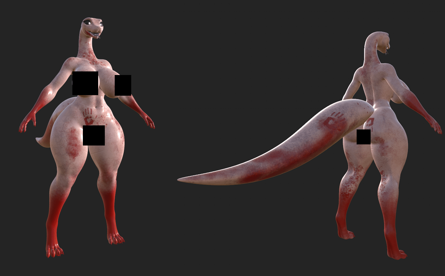 Lily the Snake Zombie - Texture Halloween