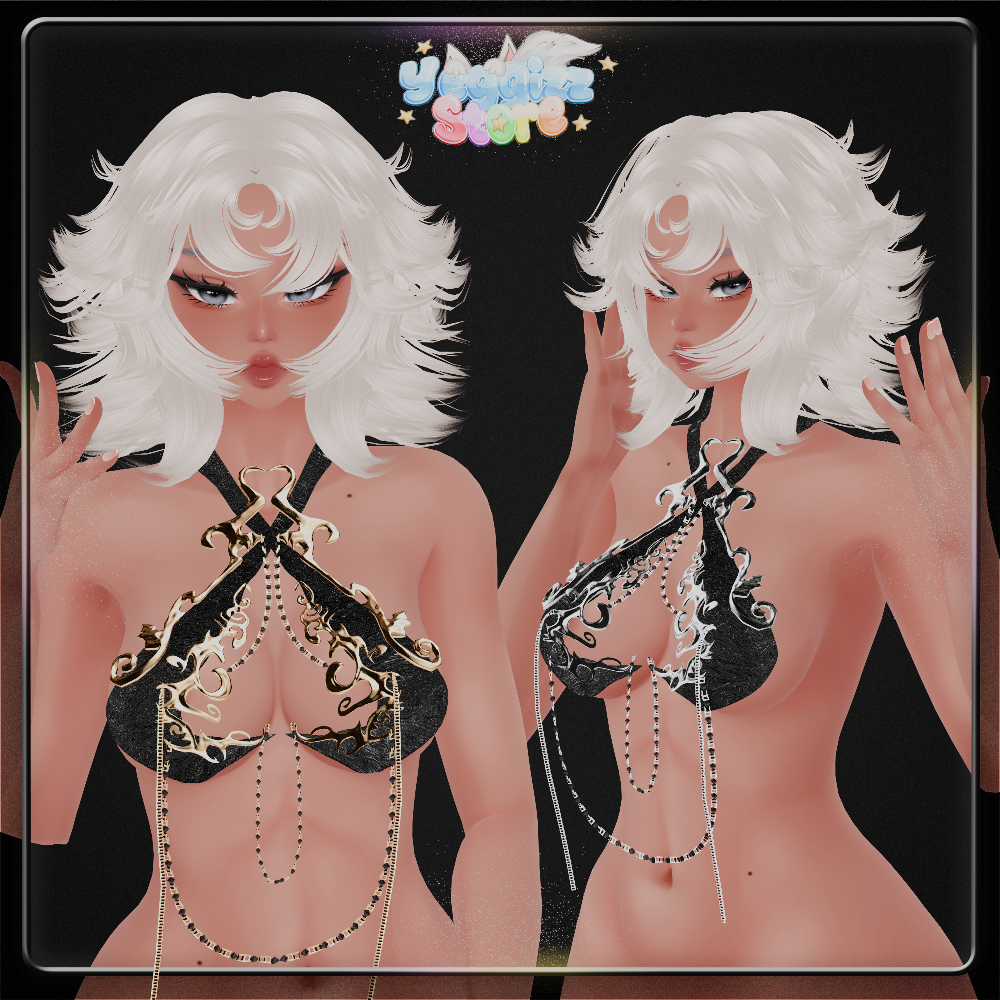 Heart Chromed Top