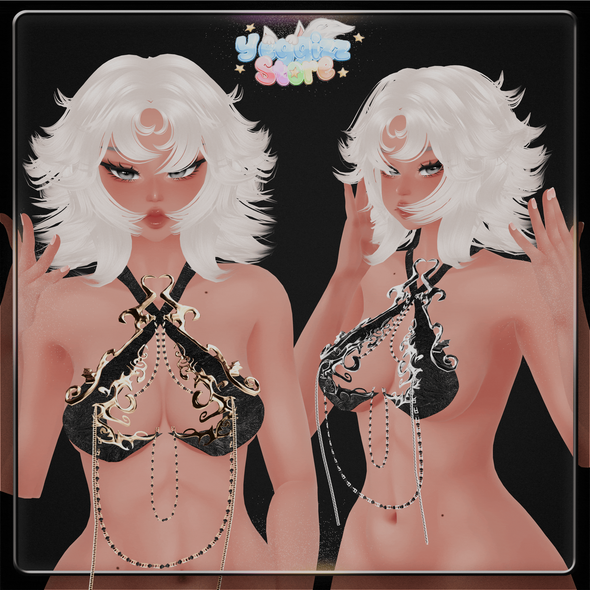 Heart Chromed Top