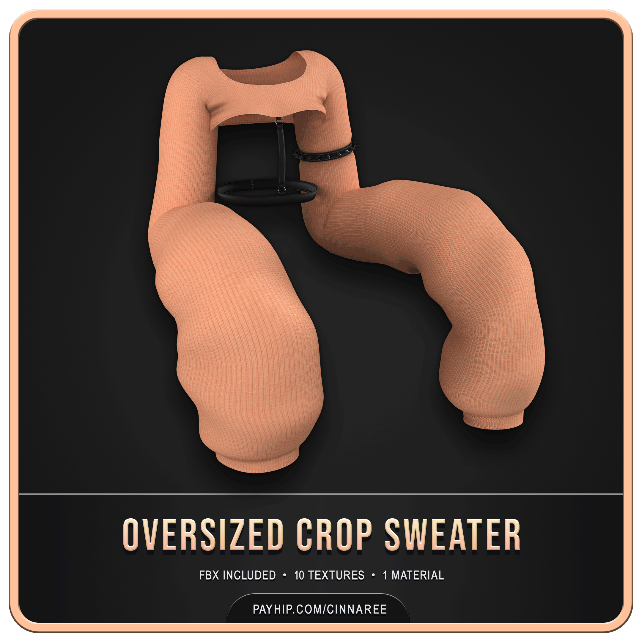 Oversized crop sweater