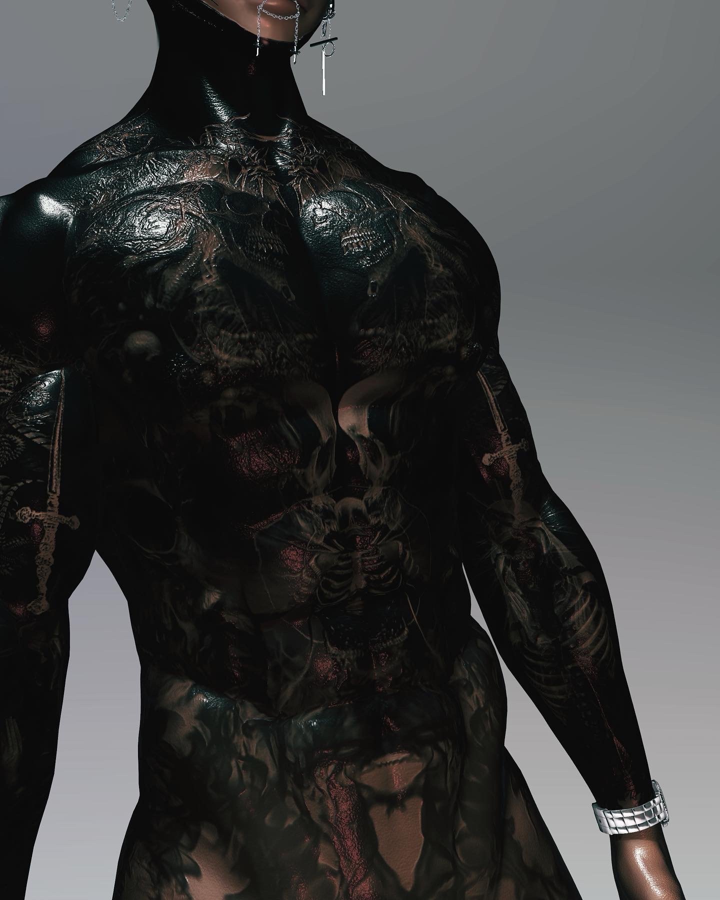 4K DEMONIC MALE BODY TEXTURE - ACE